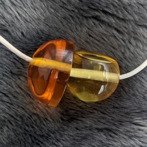 NWOT COS statement glass necklace